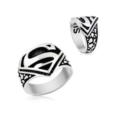 Silver Superman Symbol Ring